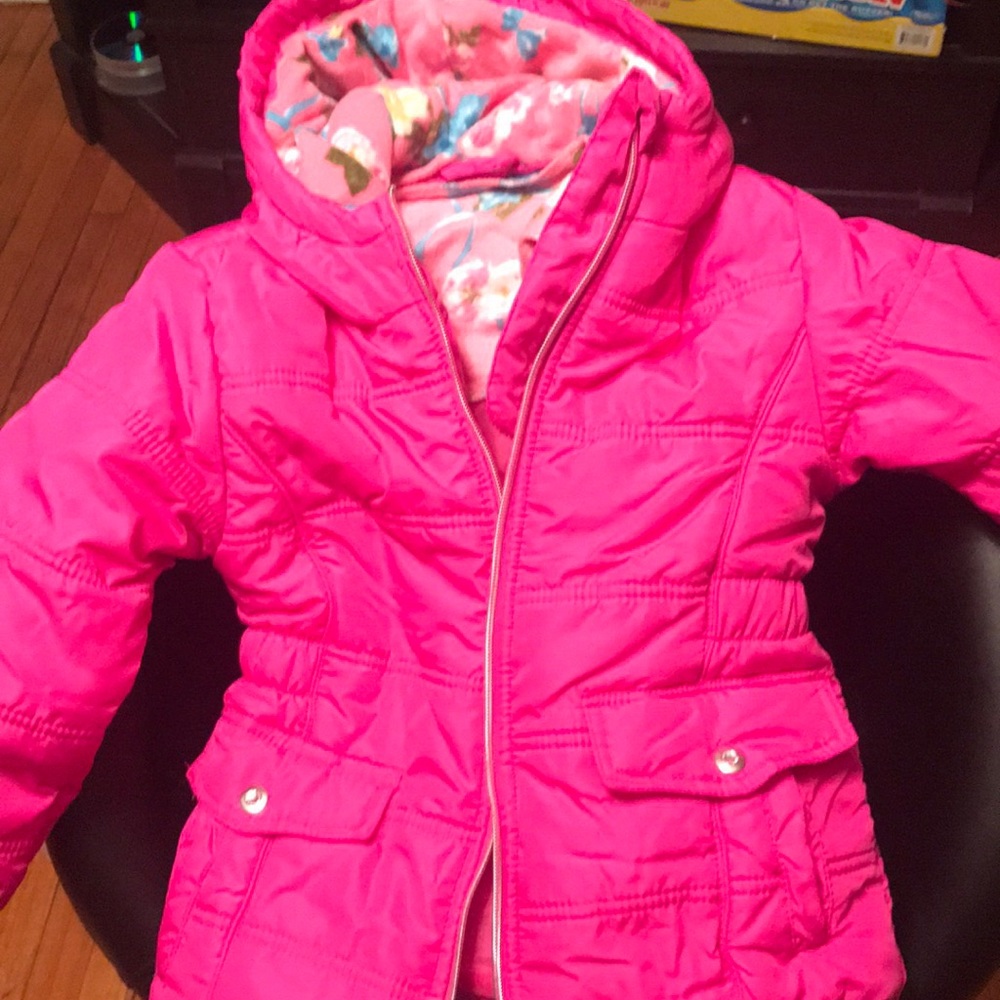 Brand new girls pink coat. NWOT smoke free home.